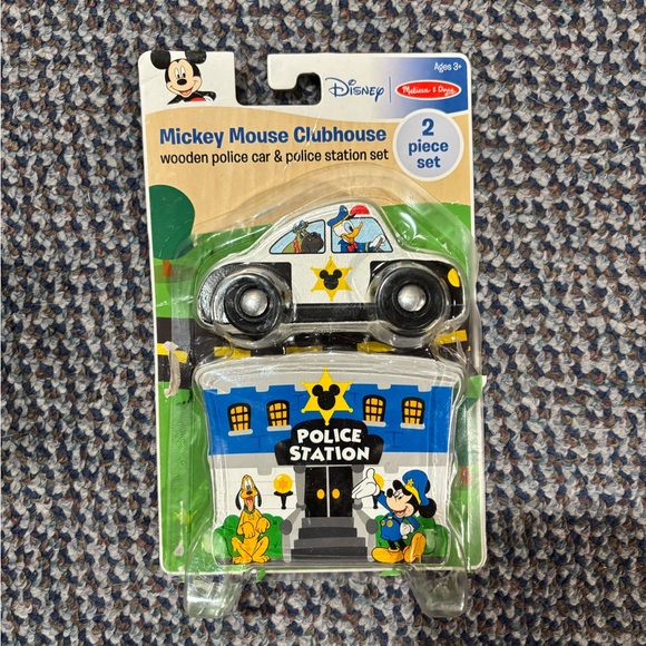 Disney Other - Mickey Mouse Clubhouse wooden police car & police station set. Melissa and Doug.